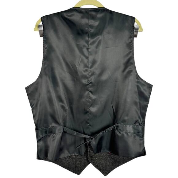 Tommy Hilfiger Business Wool Blend Button Up Tailored Suit Formal Vest Sz Large - Picture 2 of 10